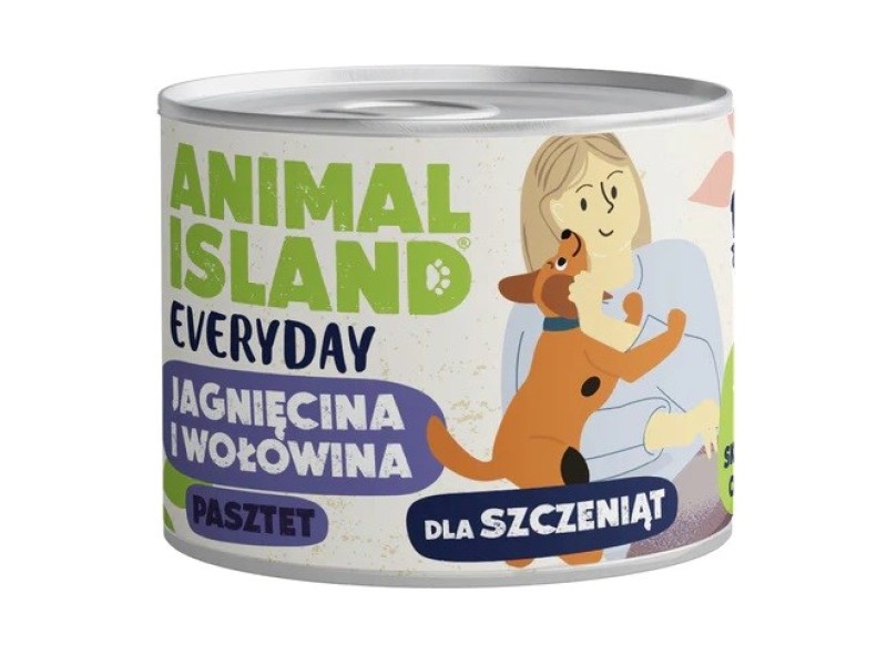 ANIMAL ISLAND Everyday Puppy Beef and lamb - wet dog food - 185g