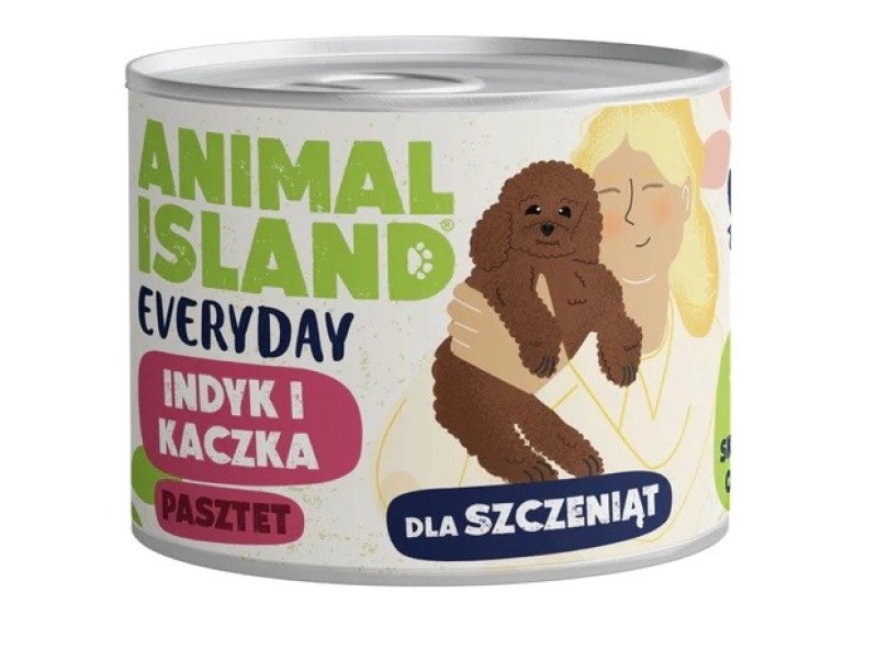 ANIMAL ISLAND Everyday Puppy Turkey and duck - wet dog food - 185g