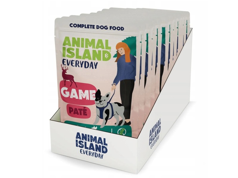 ANIMAL ISLAND Everyday Game - wet dog food - 10x150g