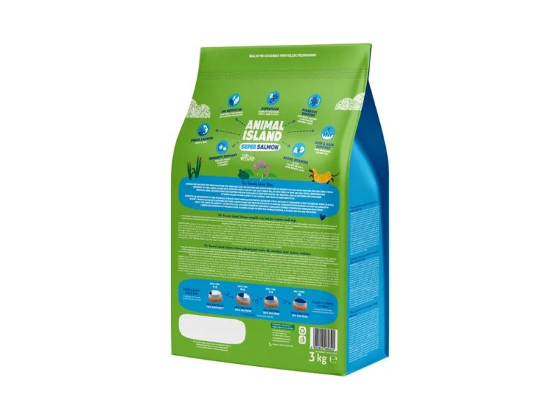 ANIMAL ISLAND Super salmon - dry dog food - 3kg