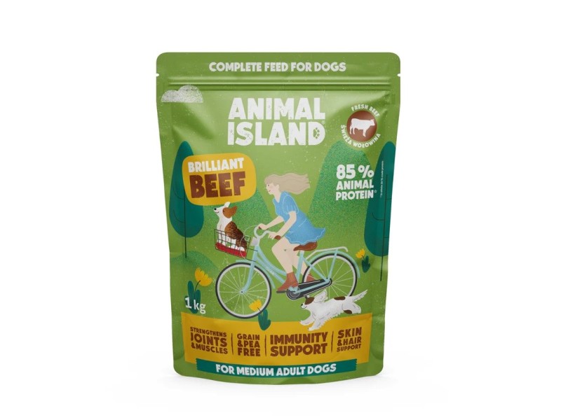 ANIMAL ISLAND Beef - dry dog food - 1kg