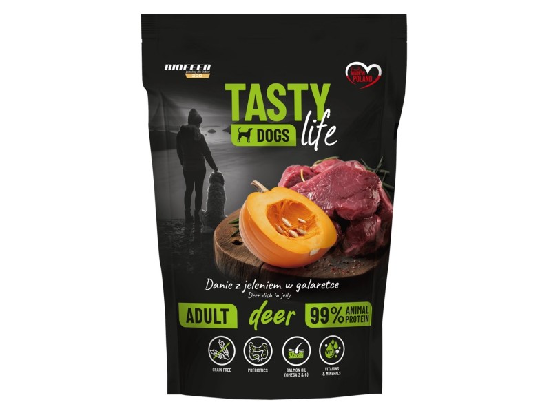BIOFEED Tasty Dogs Life Deer - wet dog food - 500g