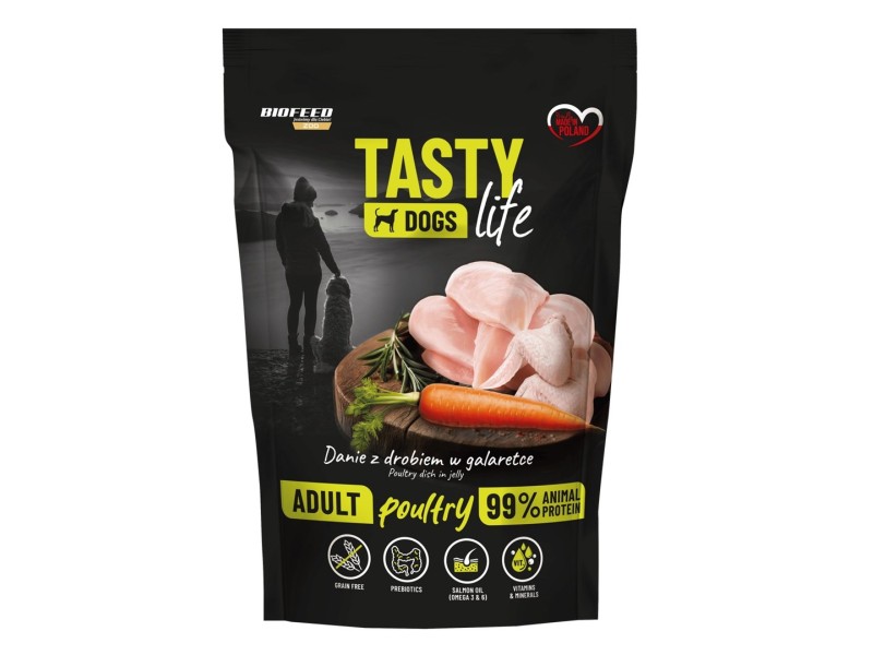 BIOFEED Tasty Dogs Life Poultry - wet dog food - 500g