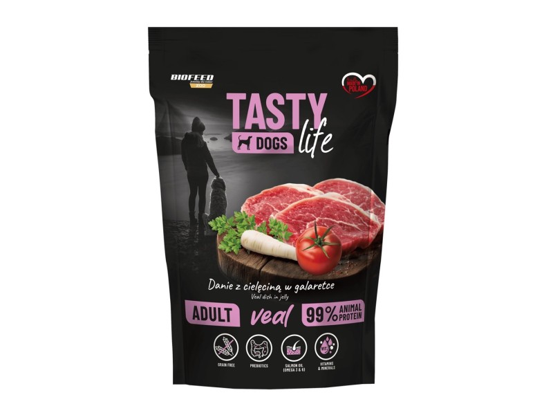 BIOFEED Tasty Dogs Life Veal - wet dog food - 500g