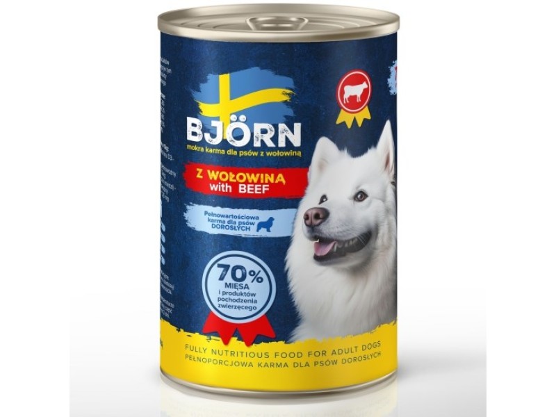 BJORN with beef - wet dog food - 400g