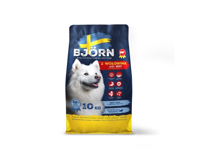 BJORN with Beef - dry dog food - 10kg