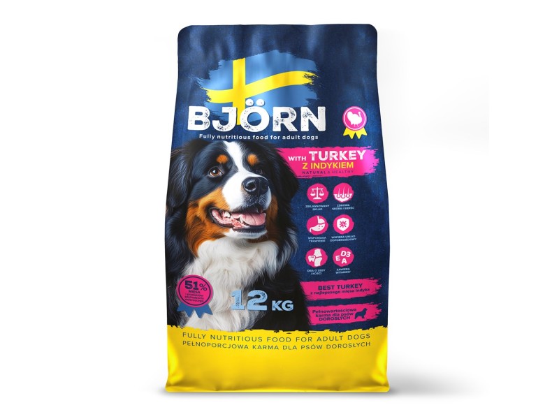 BJORN with Turkey - dry dog food - 12kg