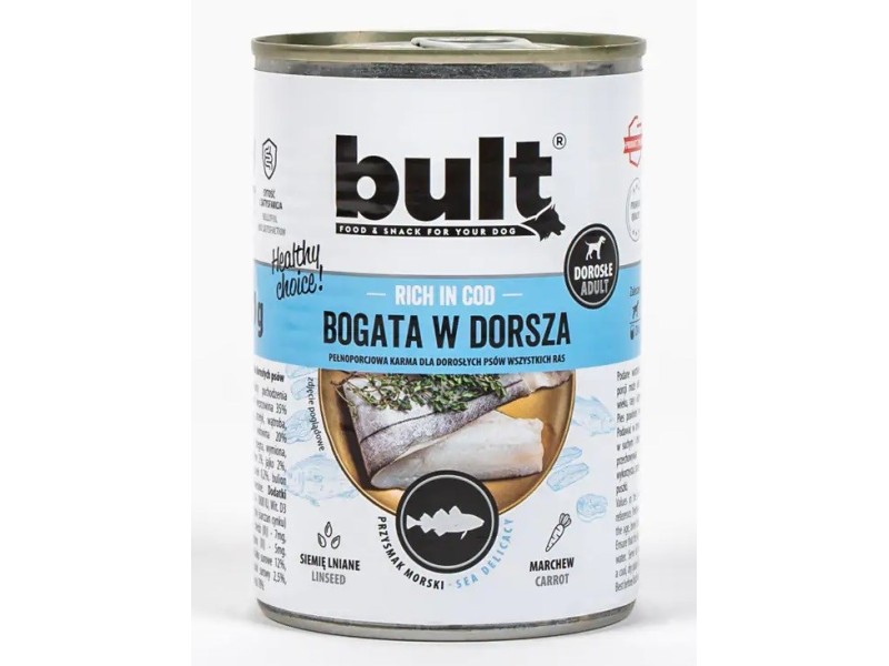 BULT Rich in cod - Wet dog food - 400 g