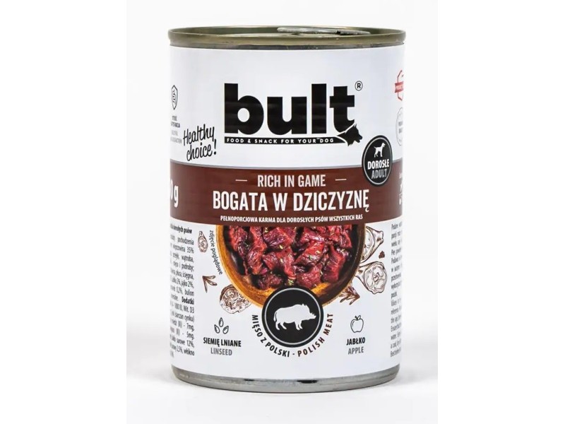 BULT Rich in game - Wet dog food - 400 g