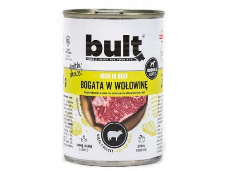 BULT Rich in beef  - Wet dog food - 800 g