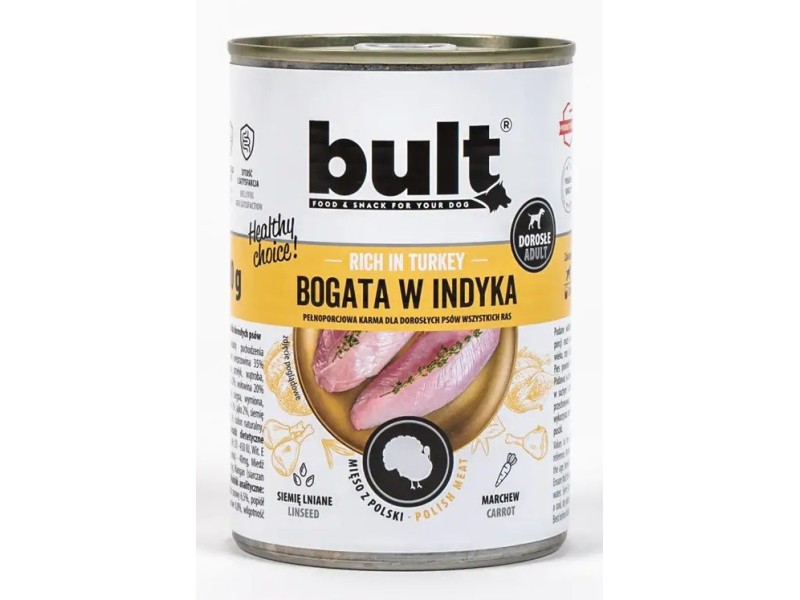 BULT Rich in turkey - Wet dog food - 800 g