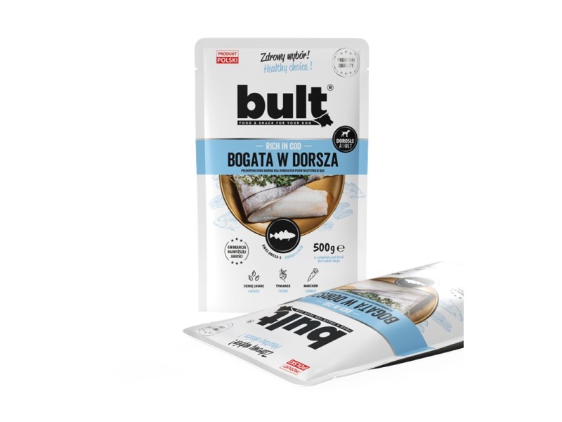 BULT Rich in cod - wet dog food - 500g