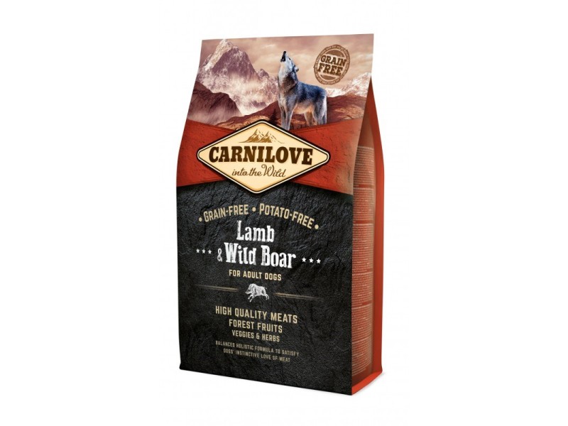 CARNILOVE Adult Lamb and wild boar - dry dog food - 4kg