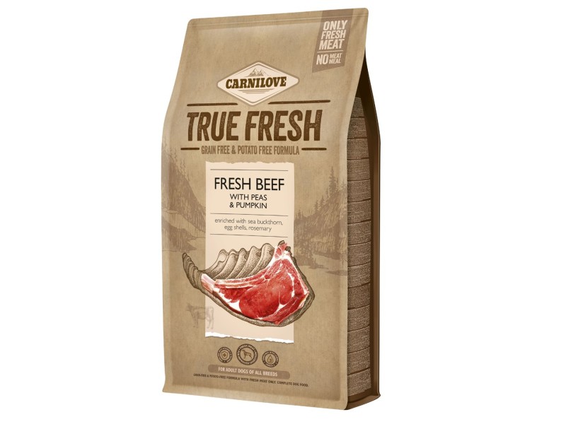 CARNILOVE True Fresh Dog Adult Beef with peas and pumpkin - dry dog food - 1,4kg