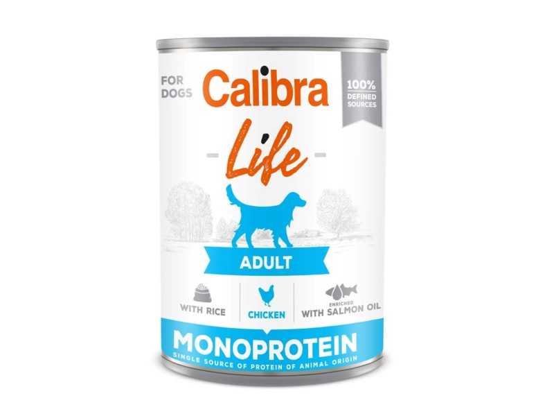 CALIBRA Dog Life Adult Chicken with rice - wet dog food - 400g CALIBRA Dog Life Adult Chicken with rice - wet dog food - 400g