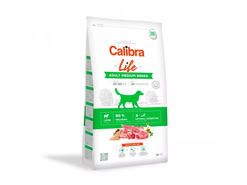 CALIBRA Life Adult Medium Breed Lamb - dry dog food - 12kg