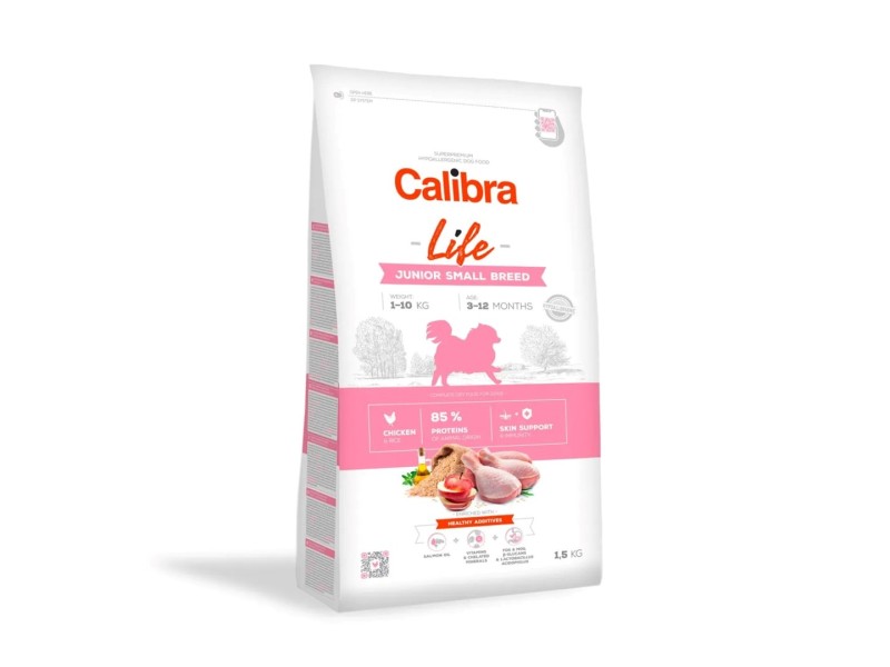 CALIBRA Dog Life Junior Small Breed Chicken - dry dog food - 1,5kg