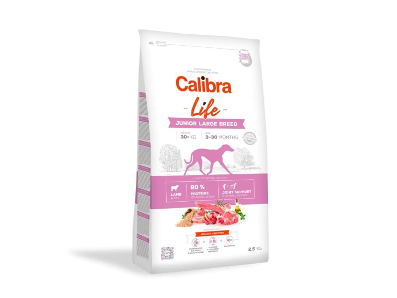 CALIBRA Dog Life Junior Large Breed Lamb - dry dog food - 2,5kg