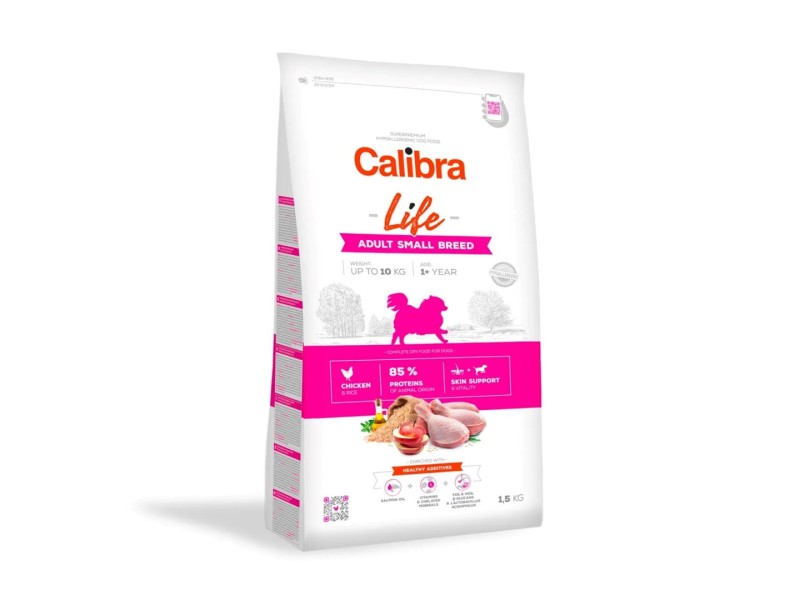 CALIBRA Dog Life Adult Small Breed Chicken - dry dog food - 1,5kg