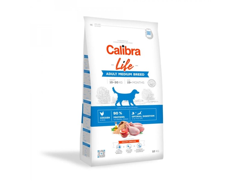 CALIBRA Life Adult Medium breed Chicken - dry dog food - 12kg