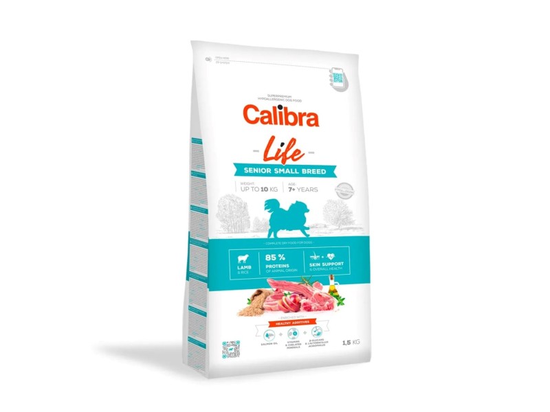 CALIBRA Dog Life Senior Small Breed Lamb - dry dog food - 1,5kg