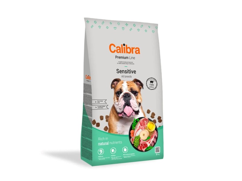 CALIBRA Dog Premium Line Sensitive Lamb - dry dog food - 3kg