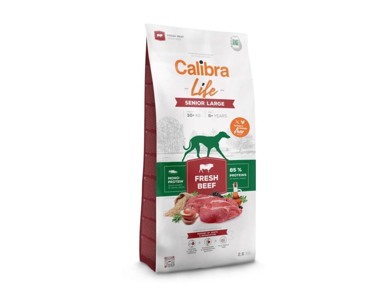 CALIBRA Life Senior Large Fresh Beef - dry dog food - 12kg