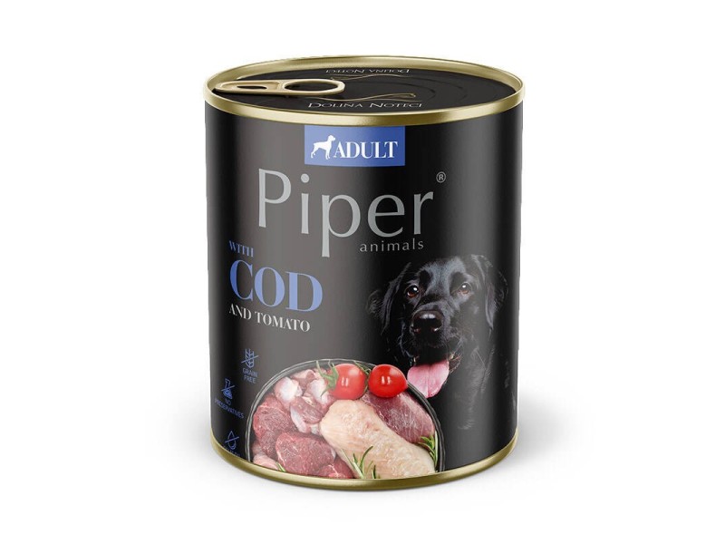 Dolina Noteci Piper with cod - Wet dog food 800 g