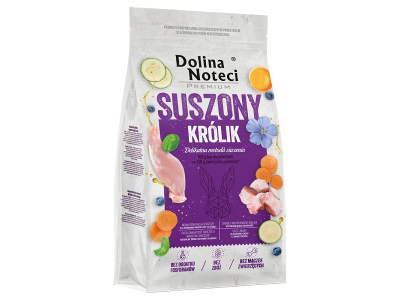 DOLINA NOTECI Premium Dried Rabbit - dried food for dogs - 9kg