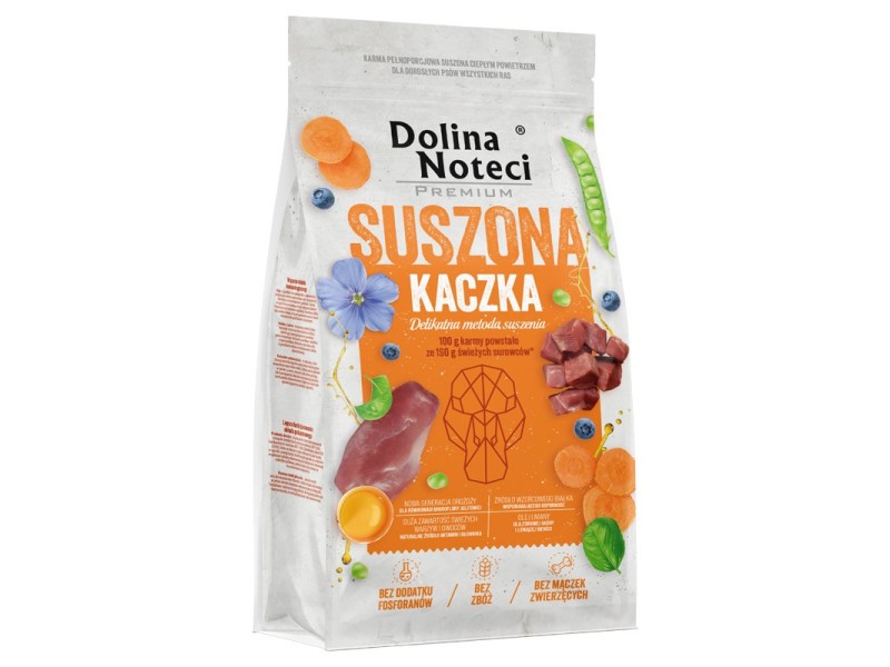 DOLINA NOTECI Premium Dried Duck - dried food for dogs - 9kg