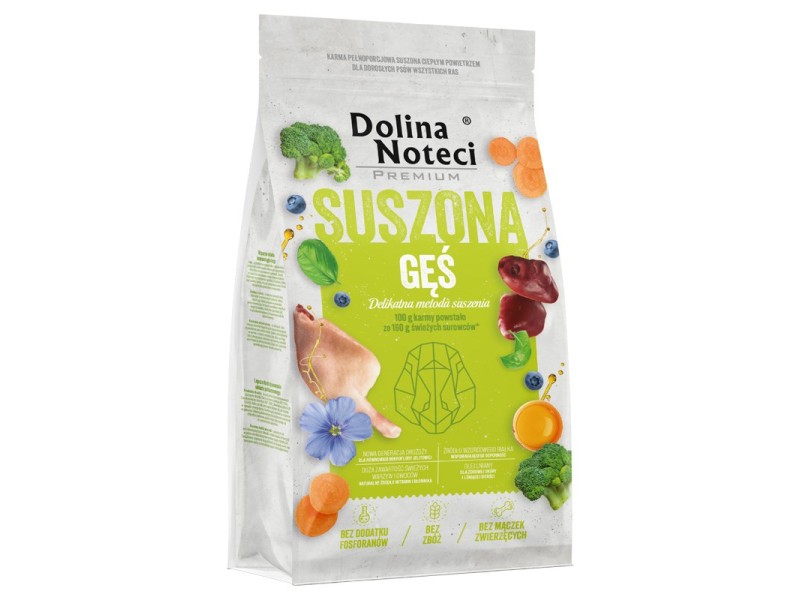 DOLINA NOTECI Premium Dried goose - dried food for dogs - 9kg