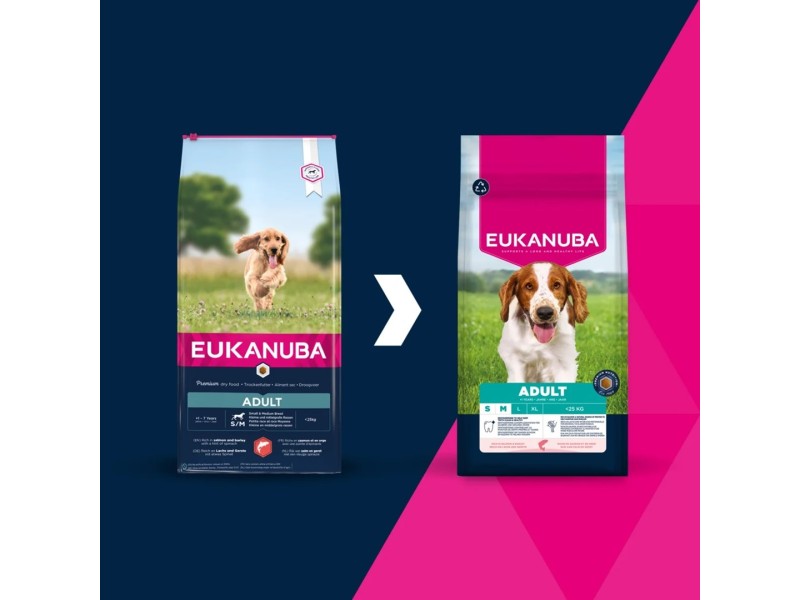 EUKANUBA Adult Small/Medium Salmon & Barley - dry dog food - 12kg