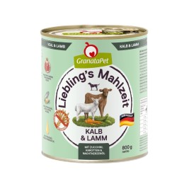 GRANATAPET Liebling's Mahlzeit Veal and lamb - wet dog food - 800g