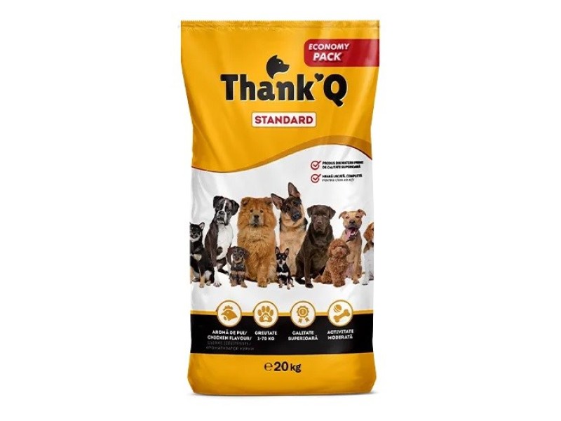 THANK'Q Standard Chicken - dry dog food - 20kg