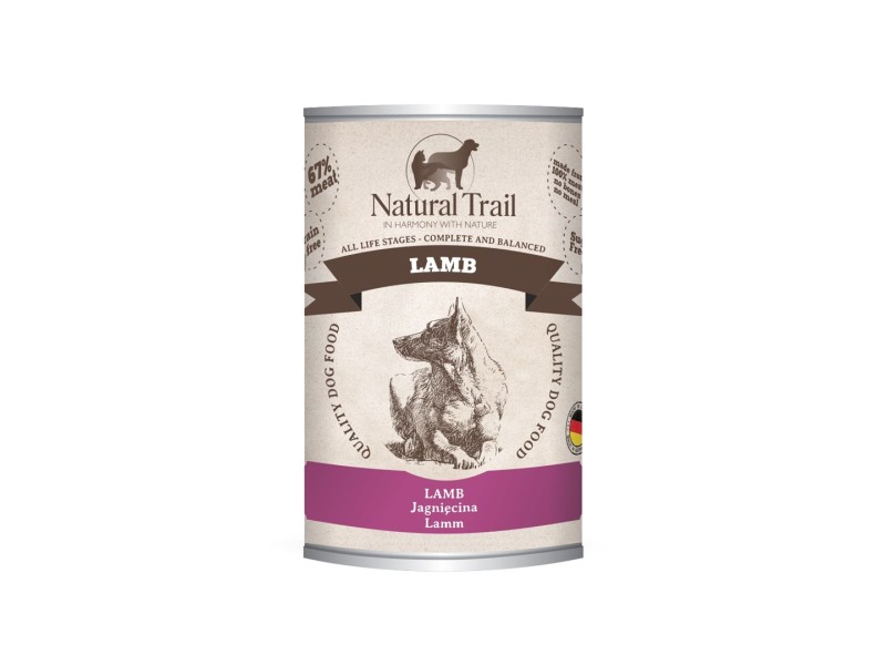 NATURAL TRAIL Lamb - wet dog food - 400g