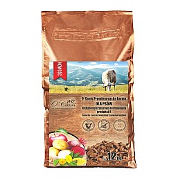 O'CANIS Premium Lamb with millet, potatoes, and red beetroot - dry dog food - 12kg