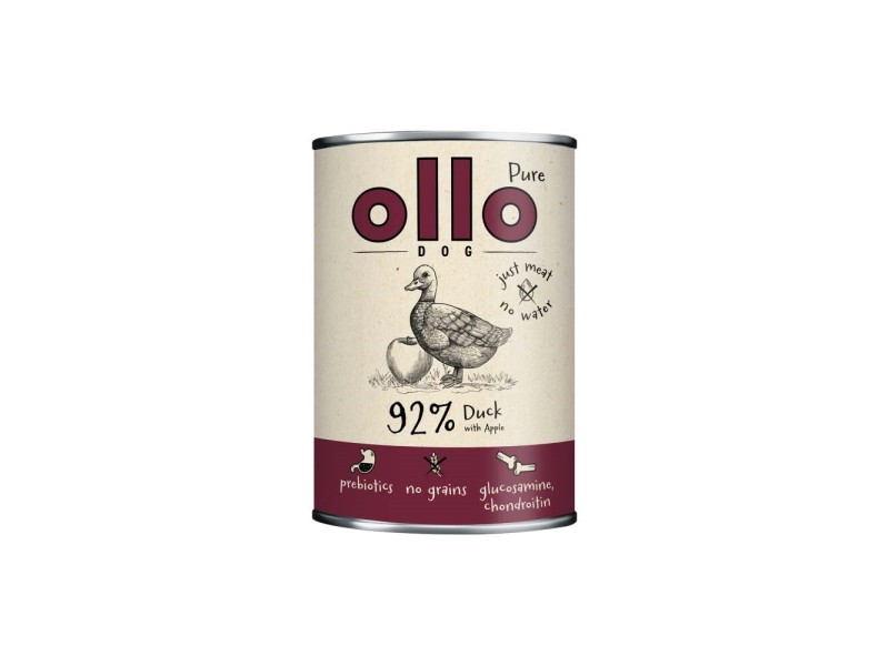 OLLO Pure Duck with apple - wet dog food - 400g