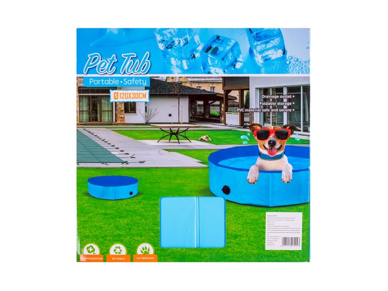 Folding dog pool - 120x30cm