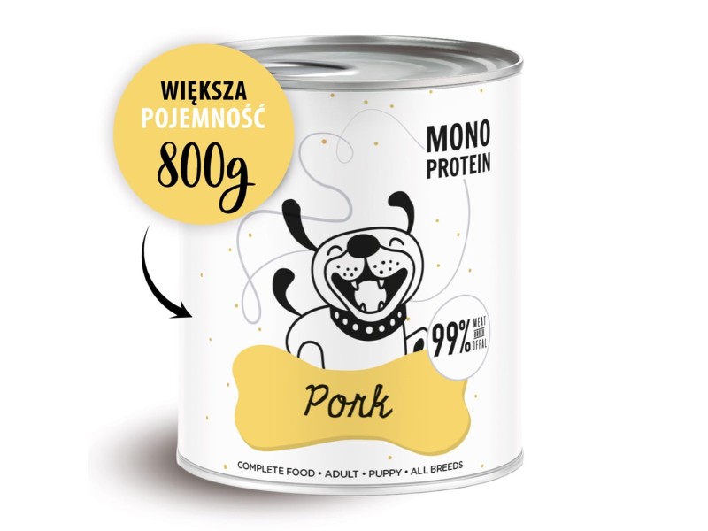PAKA ZWIERZAKA Pepe Pork - wet dog food - 800g