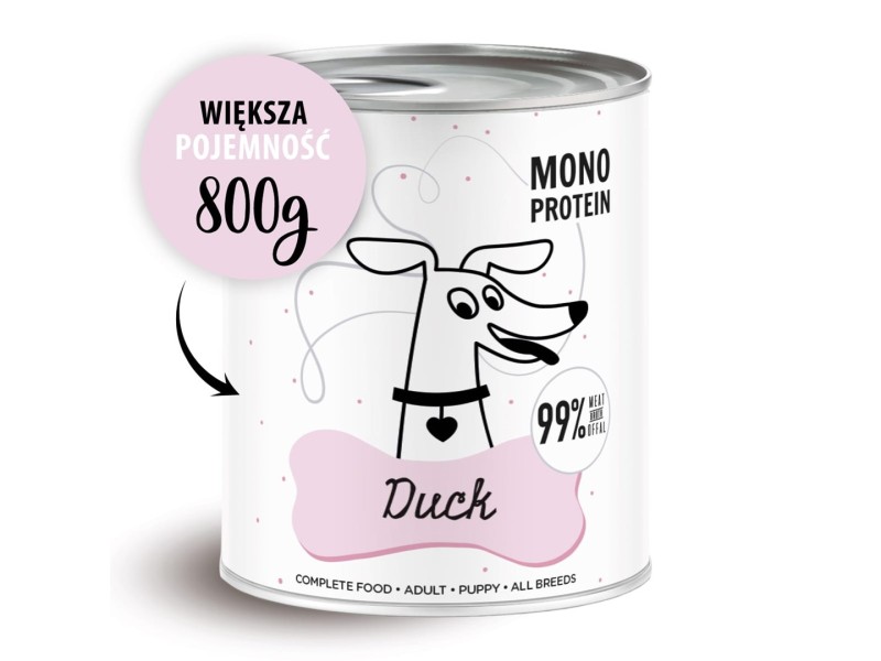 PAKA ZWIERZAKA Pepe Duck - wet dog food - 800g