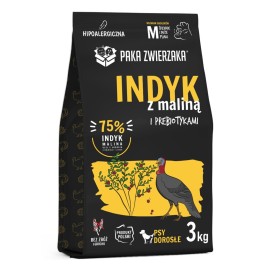 PAKA ZWIERZAKA Turkey with raspberry M - dry dog food - 3kg