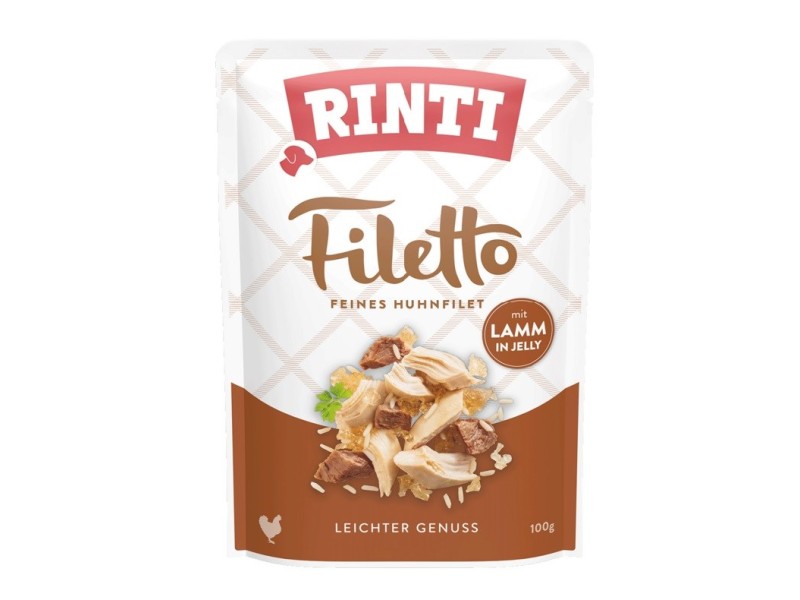 RINTI Filetto Chicken fillet with lamb - wet dog food - 100g