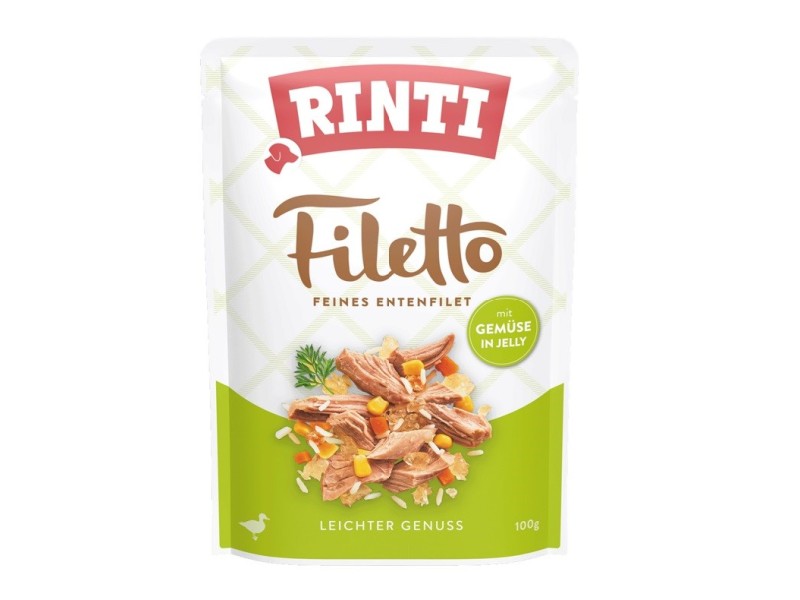 RINTI Filetto Duck fillet with vegetables - wet dog food - 100g