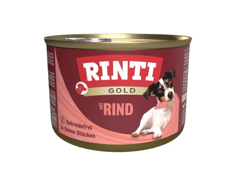 RINTI Gold Beef - wet dog food - 185g