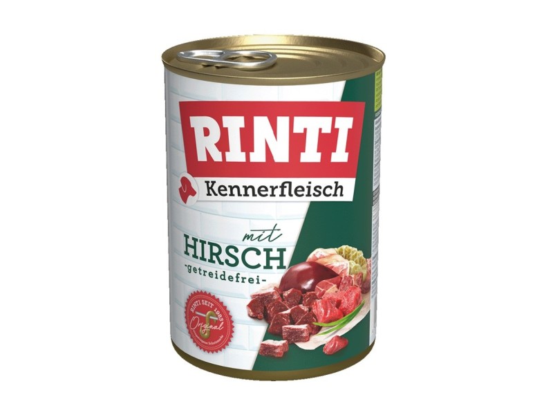 RINTI Kennerfleisch Deer - wet dog food - 400g