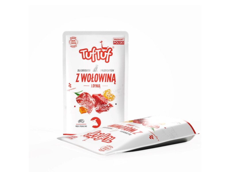 TUF TUF Minced beef with pumpkin - wet dog food - 100g