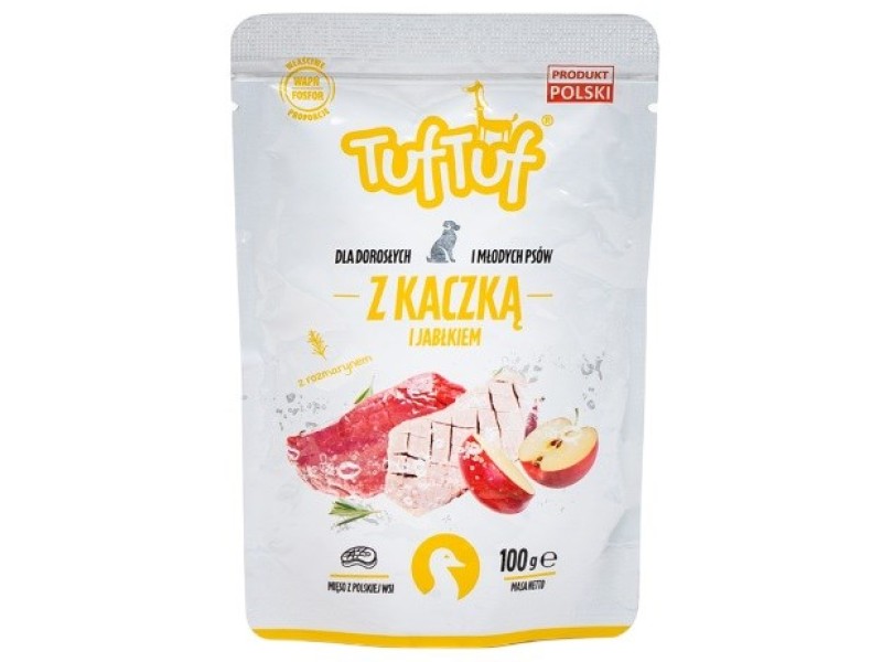 TUF TUF with duck and apple - wet dog food - 100g