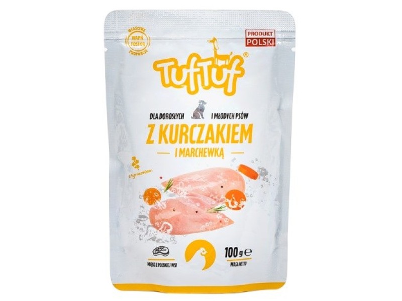 TUF TUF with chicken and carrot - wet dog food - 100g