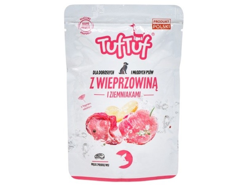 TUF TUF with pork and potatoes - wet dog food - 300g TUF TUF with pork and potatoes - wet dog food - 300g