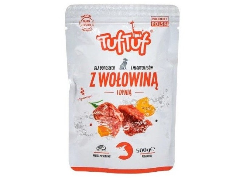 TUF TUF Beef with pumpkin - wet dog food - 500g